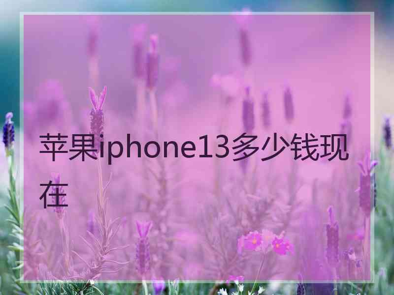 苹果iphone13多少钱现在