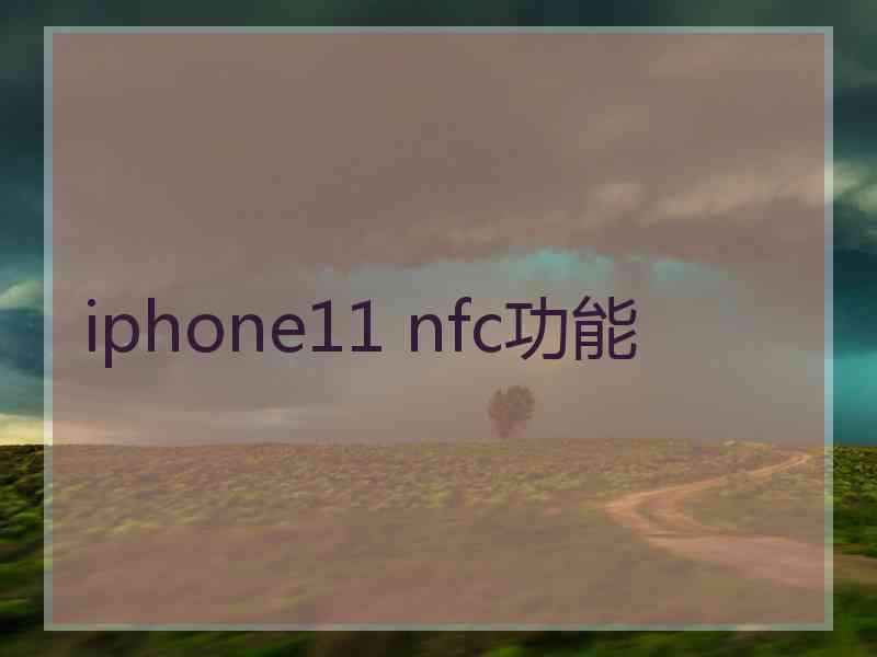 iphone11 nfc功能