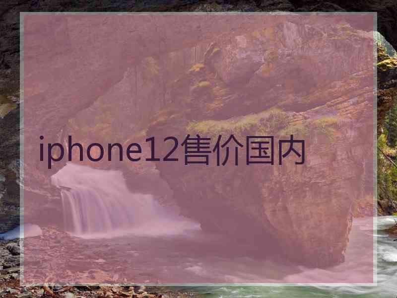 iphone12售价国内