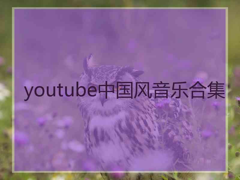 youtube中国风音乐合集