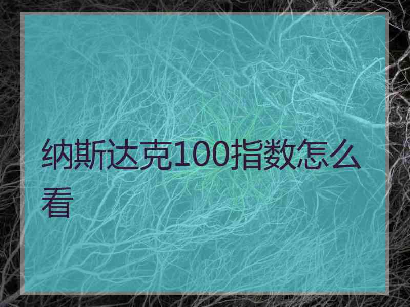 纳斯达克100指数怎么看