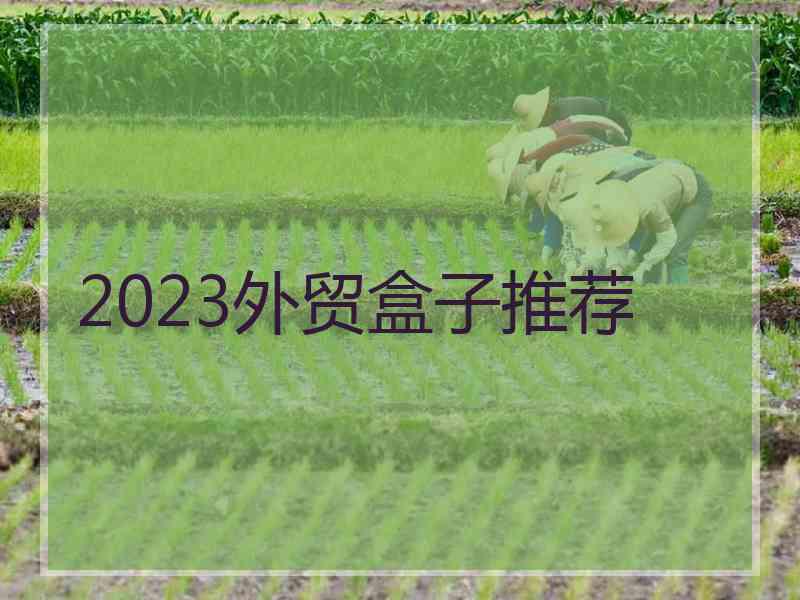 2023外贸盒子推荐