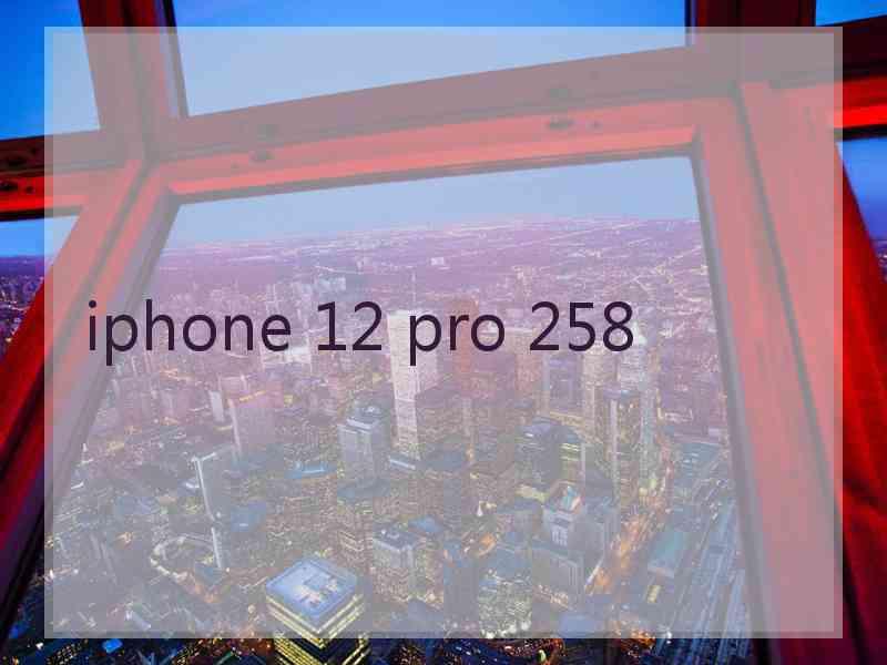 iphone 12 pro 258