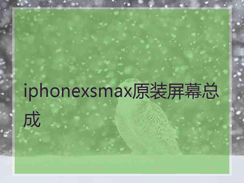 iphonexsmax原装屏幕总成