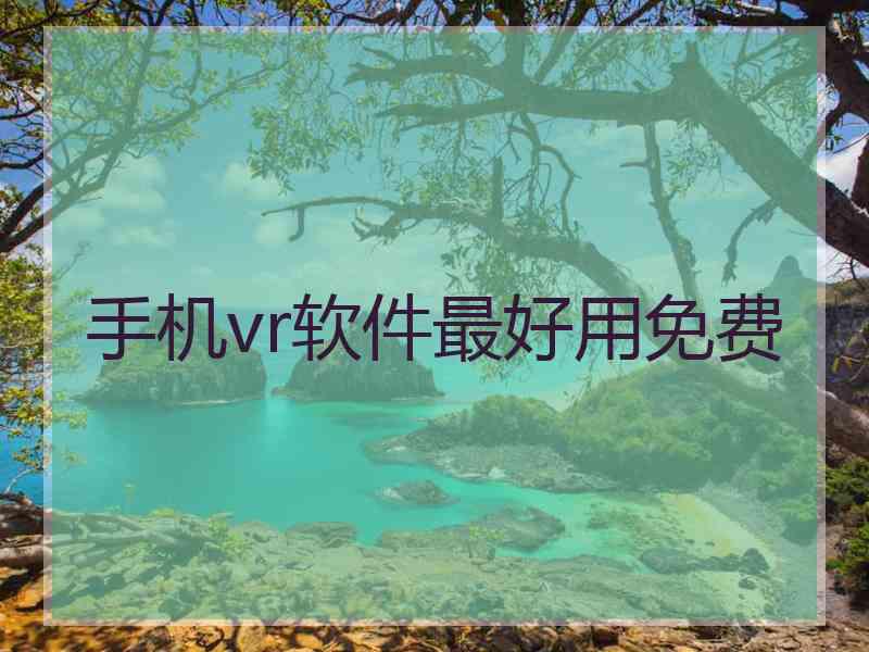 手机vr软件最好用免费