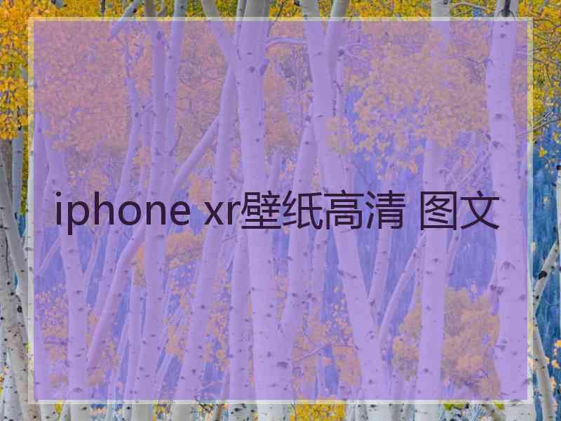 iphone xr壁纸高清 图文