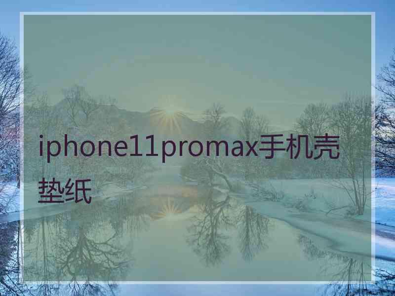 iphone11promax手机壳垫纸