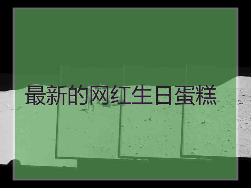 最新的网红生日蛋糕