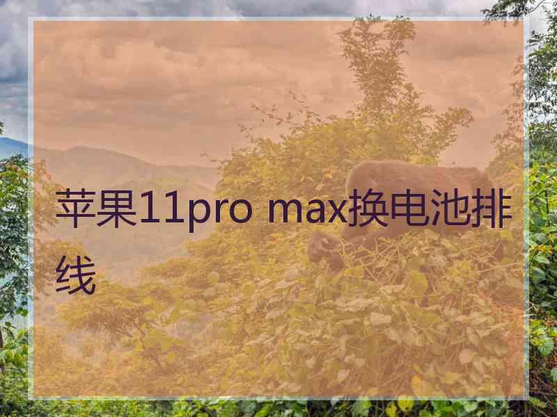 苹果11pro max换电池排线