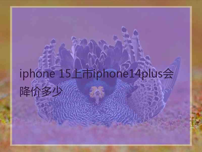 iphone 15上市iphone14plus会降价多少