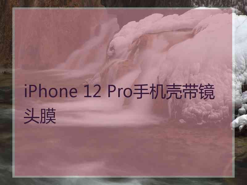 iPhone 12 Pro手机壳带镜头膜