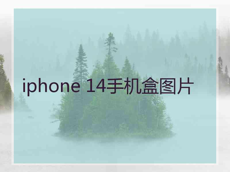 iphone 14手机盒图片