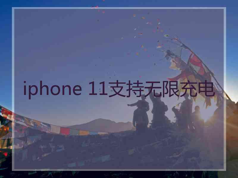 iphone 11支持无限充电