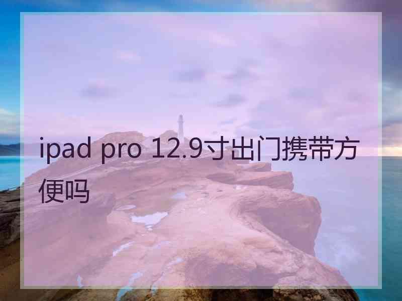 ipad pro 12.9寸出门携带方便吗