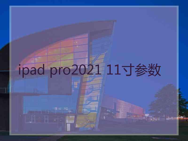 ipad pro2021 11寸参数