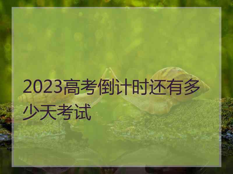 2023高考倒计时还有多少天考试