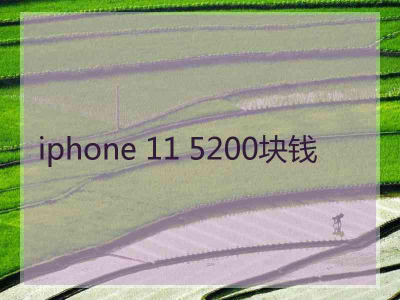 iphone 11 5200块钱