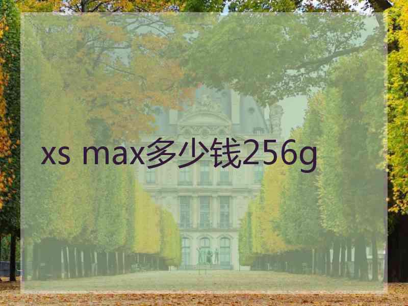 xs max多少钱256g