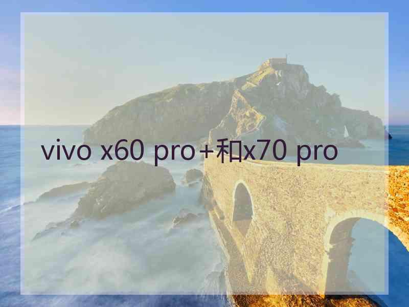 vivo x60 pro+和x70 pro