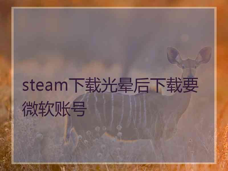 steam下载光晕后下载要微软账号