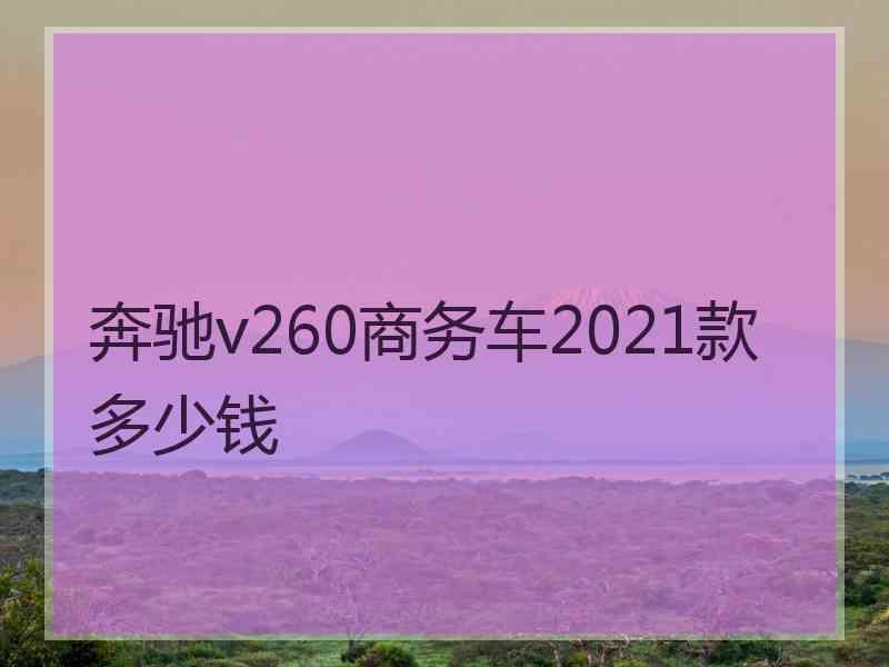 奔驰v260商务车2021款多少钱