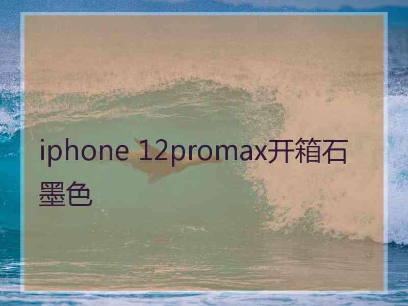 iphone 12promax开箱石墨色