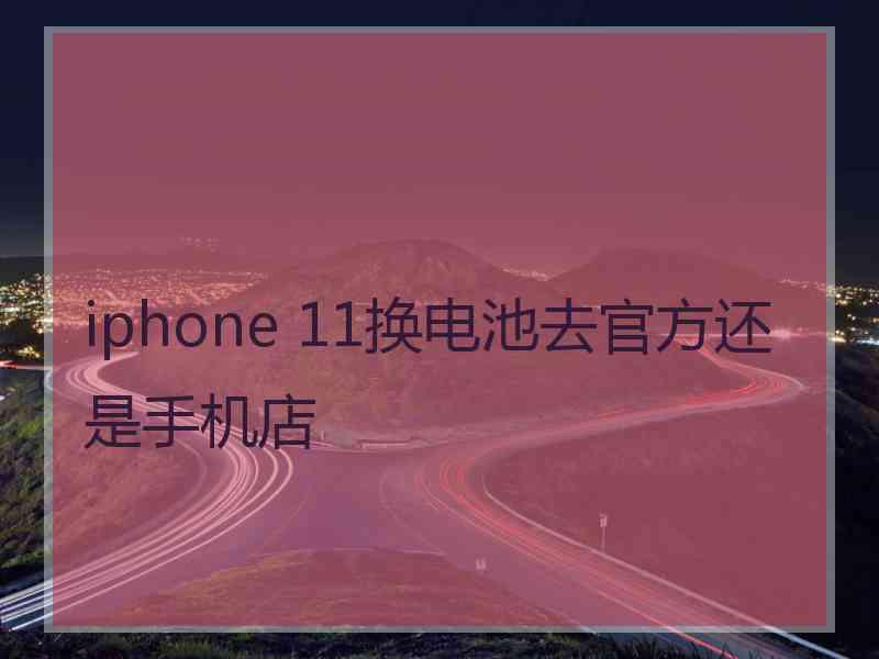 iphone 11换电池去官方还是手机店