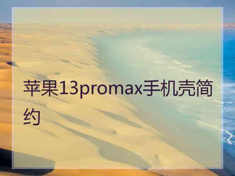 苹果13promax手机壳简约