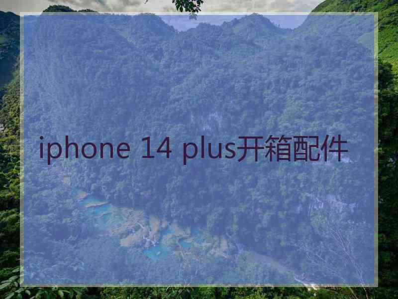 iphone 14 plus开箱配件