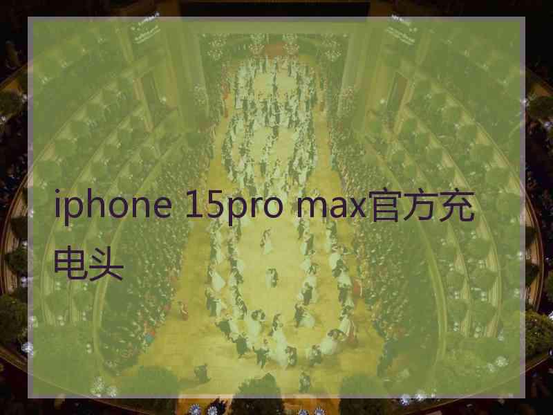 iphone 15pro max官方充电头