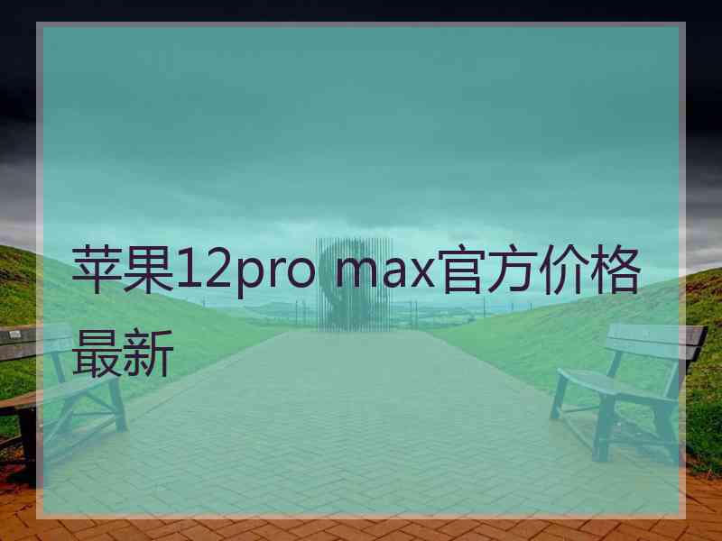 苹果12pro max官方价格最新