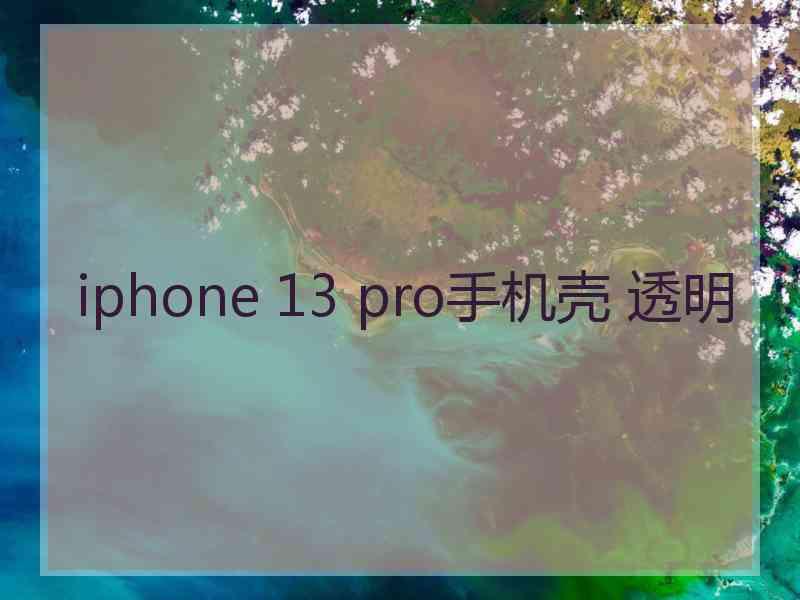 iphone 13 pro手机壳 透明