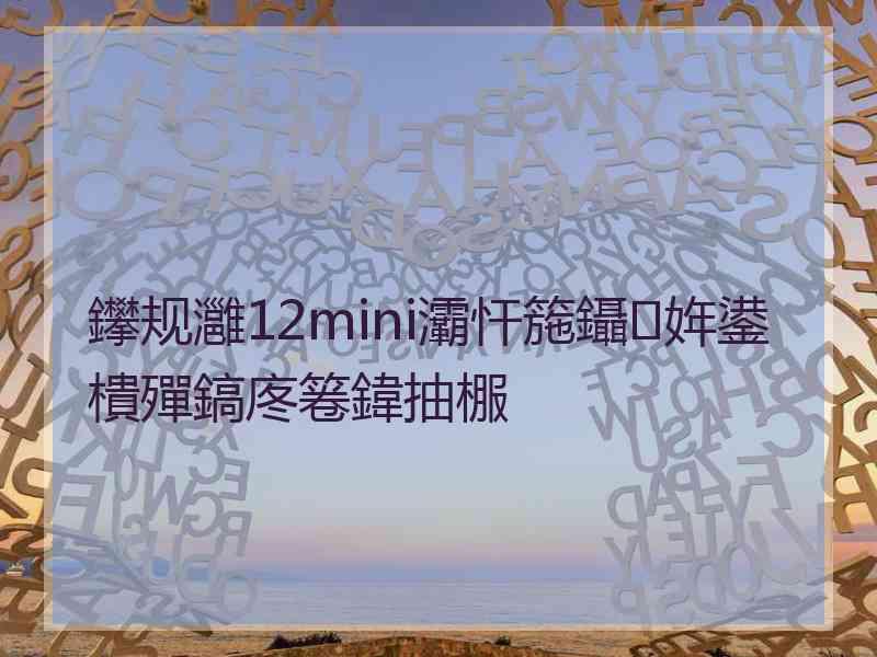 鑻规灉12mini灞忓箷鑷姩鍙樻殫鎬庝箞鍏抽棴