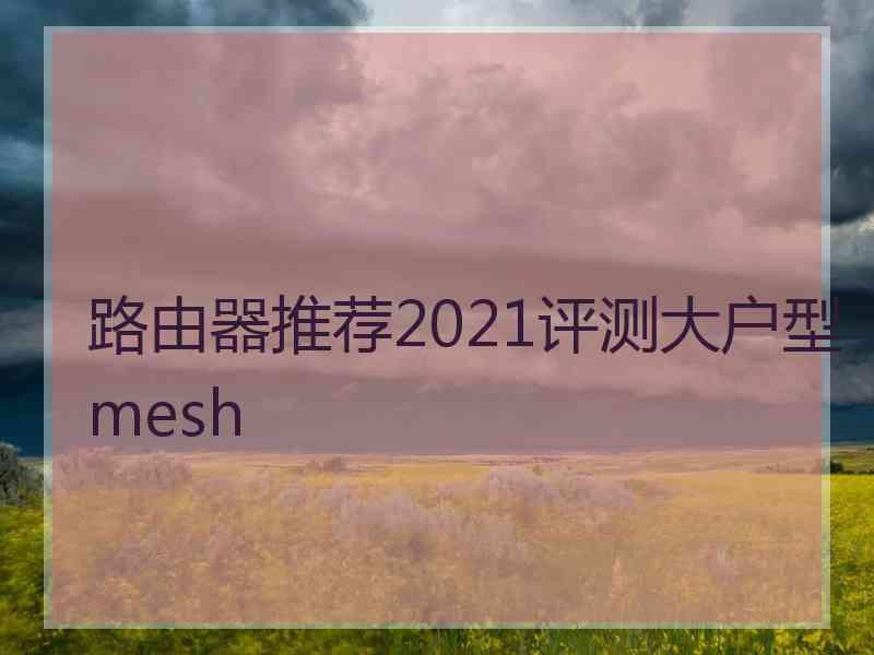 路由器推荐2021评测大户型mesh