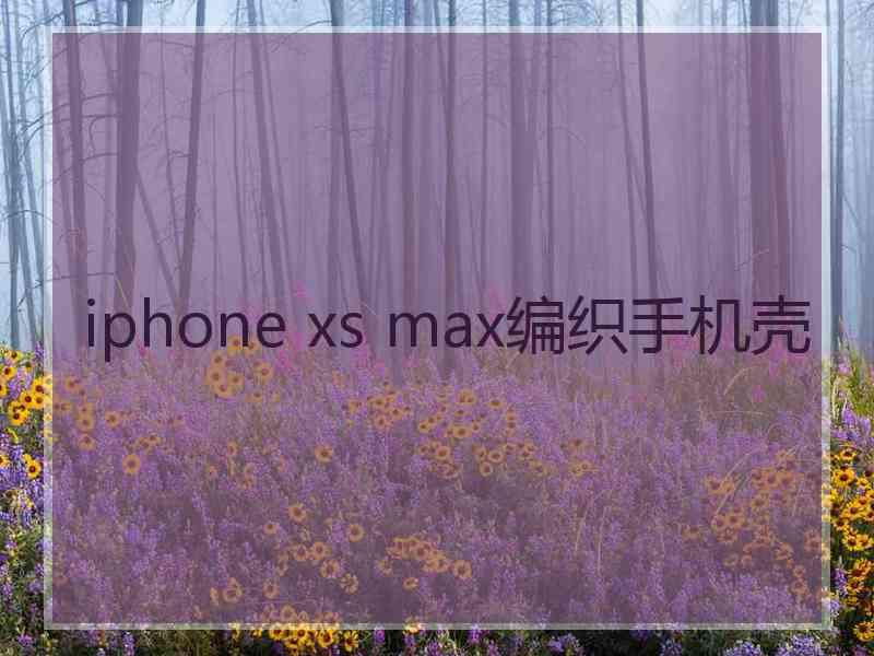 iphone xs max编织手机壳