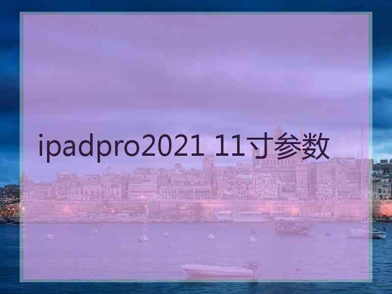 ipadpro2021 11寸参数