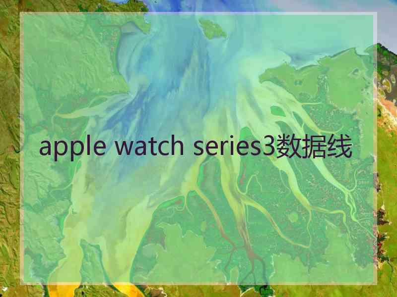 apple watch series3数据线