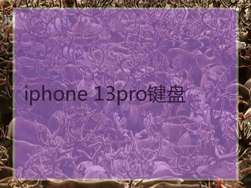 iphone 13pro键盘