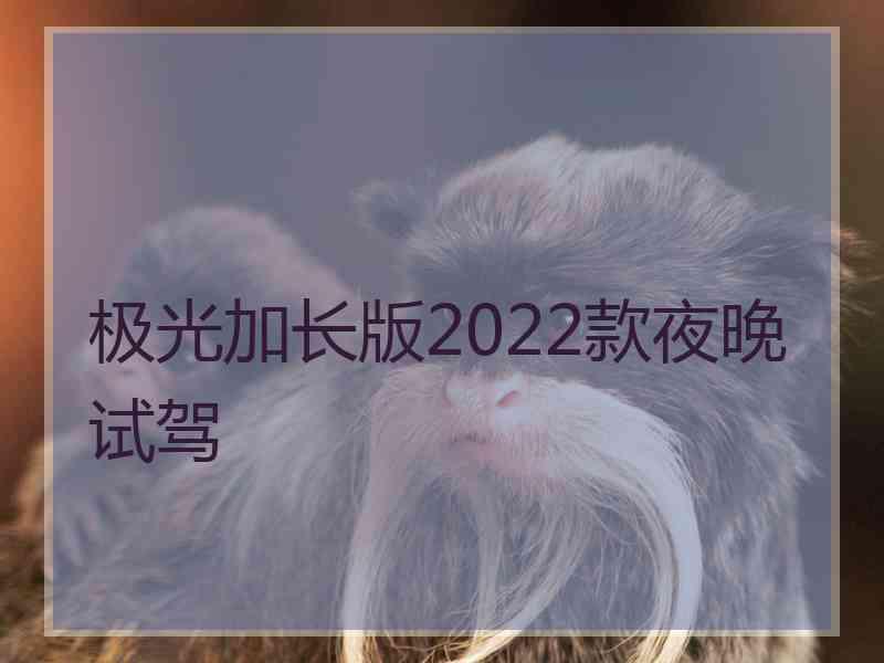 极光加长版2022款夜晚试驾