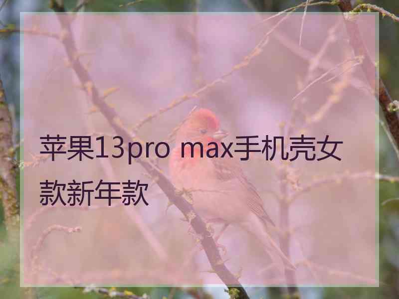 苹果13pro max手机壳女款新年款