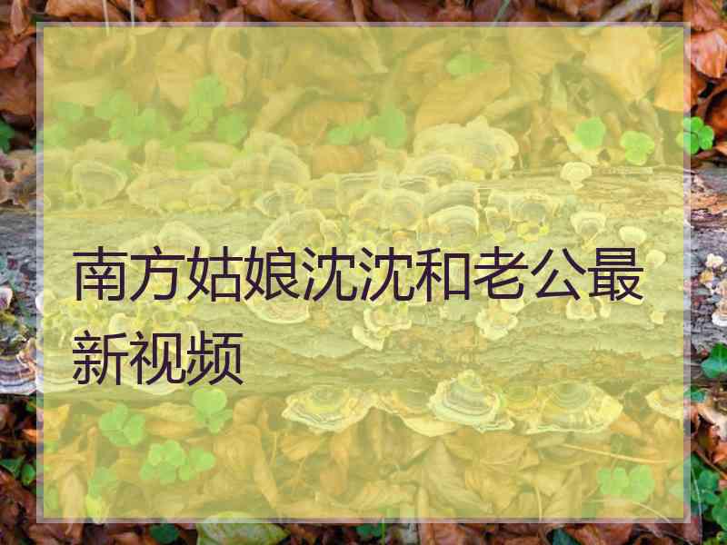 南方姑娘沈沈和老公最新视频