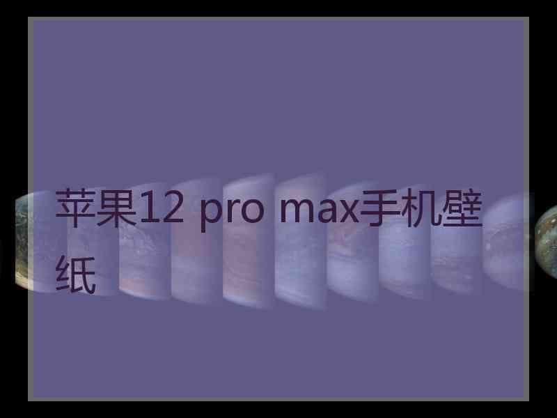 苹果12 pro max手机壁纸