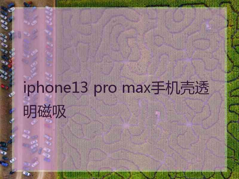 iphone13 pro max手机壳透明磁吸