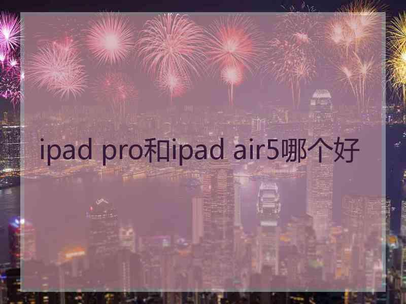 ipad pro和ipad air5哪个好