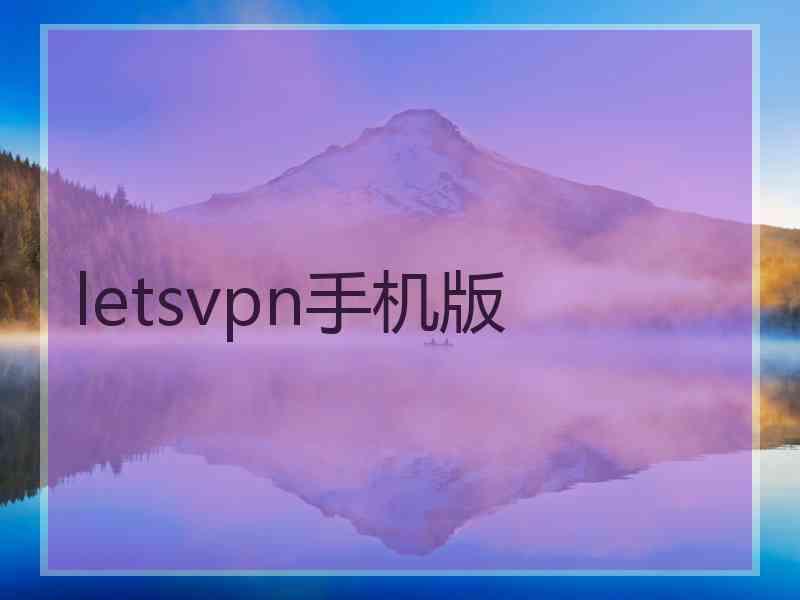 letsvpn手机版