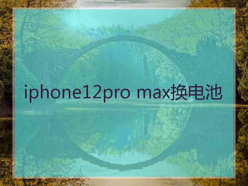 iphone12pro max换电池