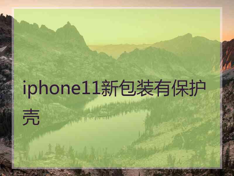 iphone11新包装有保护壳