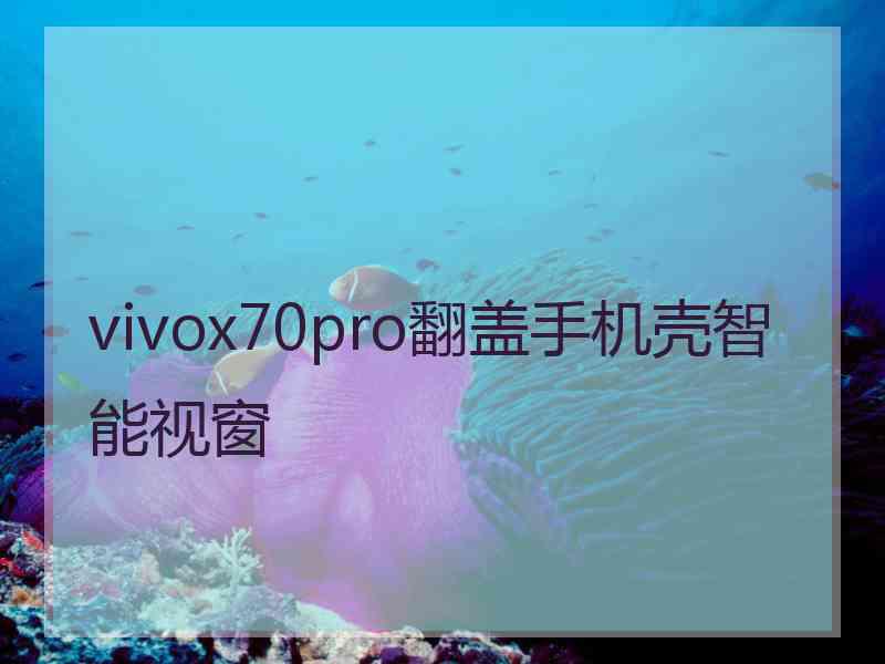 vivox70pro翻盖手机壳智能视窗