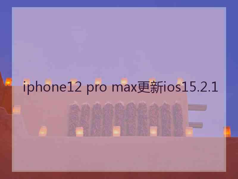 iphone12 pro max更新ios15.2.1