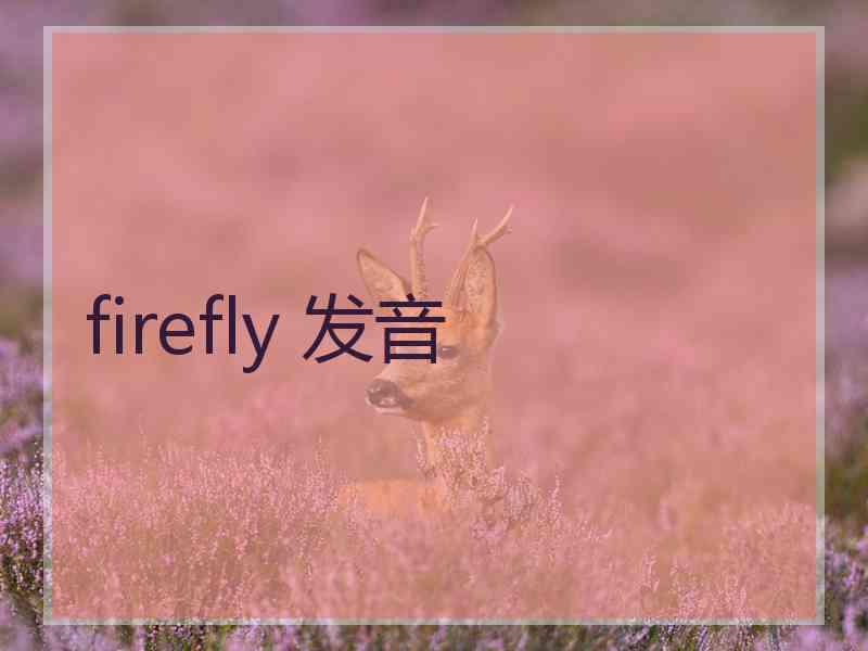 firefly 发音